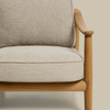 Marseille Solid Wood 3 Seater Sofa