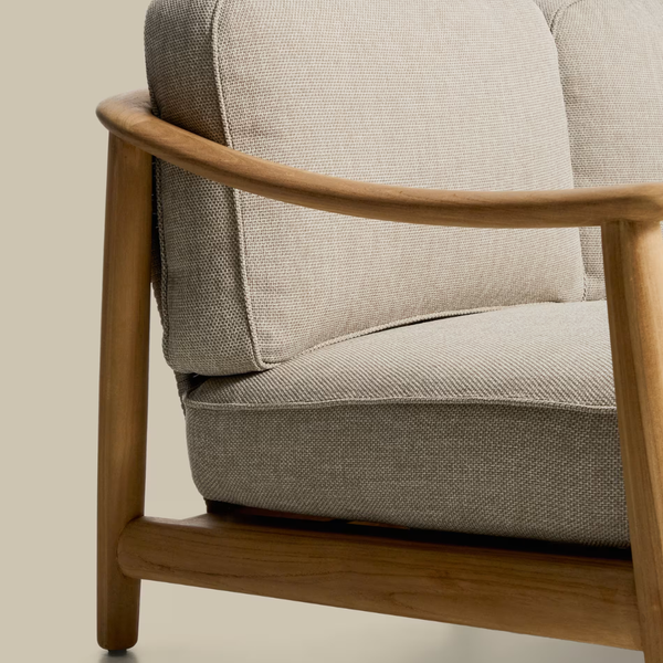Marseille Solid Wood 3 Seater Sofa