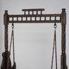 Mehrab ClassicSolid Wood Walnut finish 2 Seater Swing Chair