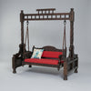 Mehrab ClassicSolid Wood Walnut finish 2 Seater Swing Chair