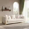Melfi Curve 3 Seater Fabric Sofa
