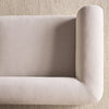 Melfi Curve 3 Seater Fabric Sofa