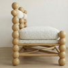 Mello Curve Solid Wood 2 Seater Sofa