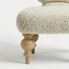 Mello Curve Solid Wood & Boucle 1 Seater Sofa