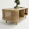 Meloni Curved Rattan Coffee Table - READY TO SHIP