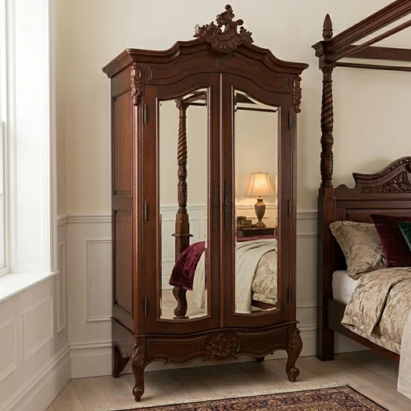 Meningie Solid Wood Wardrobe