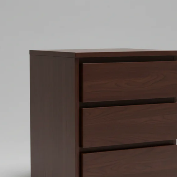 Mesquite Solid Mango Wood 3 Drawer Nightstand