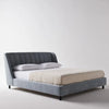 Midland Fluted Velvet Upholstered Bed-All Sizes