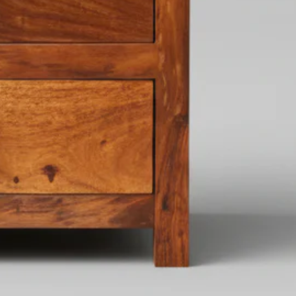 Midland Mango Wooden Nightstand Bedside Table