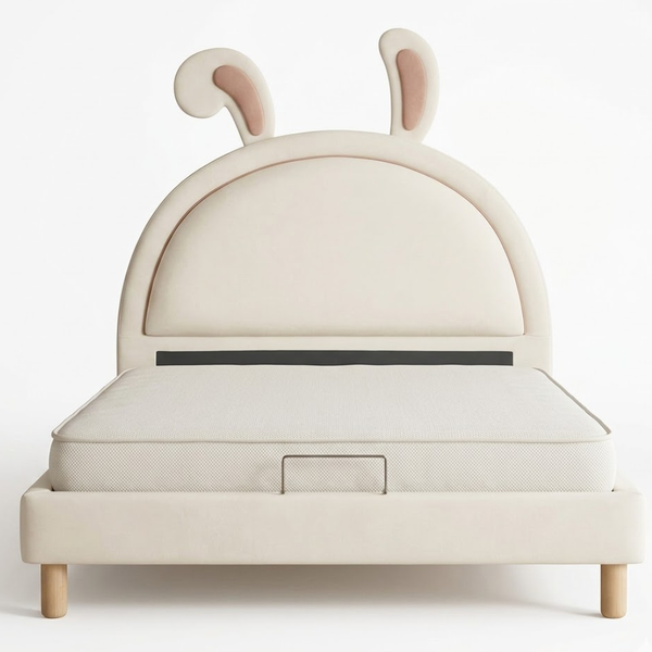 Mini Munchkin Solid Wood Kids Soft Bed