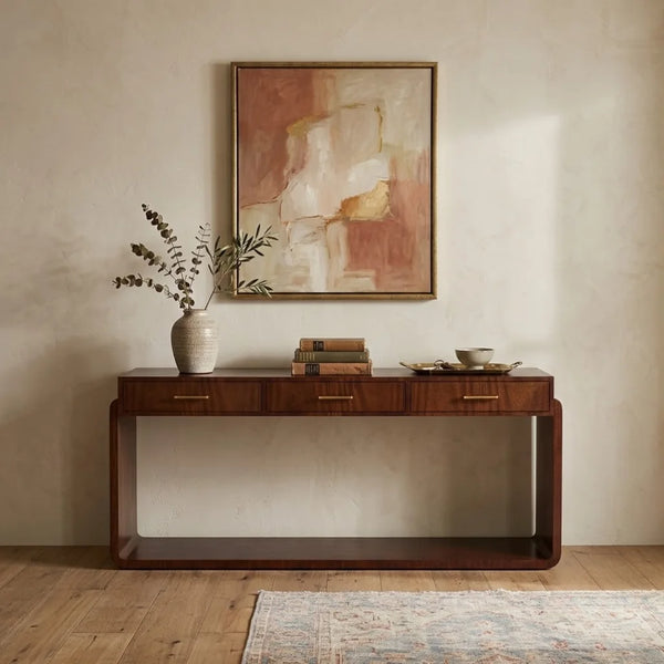 Miskolc Solid Wood Console Table 