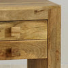 Modern Misa Solid Mango Wood With 2 Drawer Bedside Table