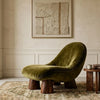 Montevideo Solid Wood & Velvet Single Seater Accent Chairs 