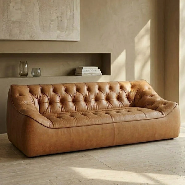 Montreal 3 Seater Leather Sofa 