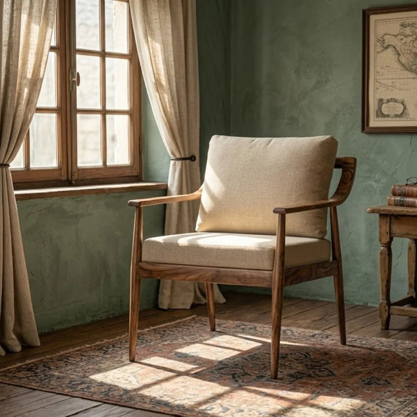 Morwell Sheesham Wood Arm Chair 