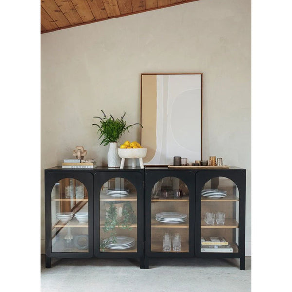 Mount Arch Cabinet In Black