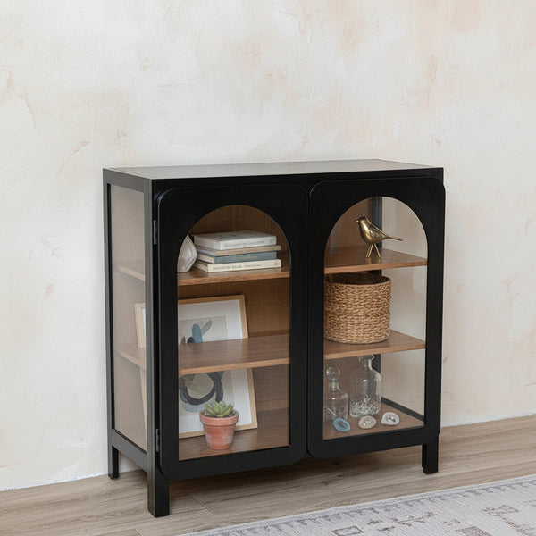 Mount Arch Cabinet In Black