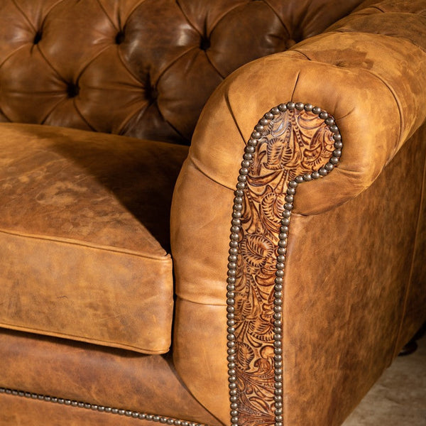 Munich Leather 4 Seater Sofa