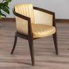 Nambour Rattan Solid Wood Leather Arm Chair