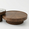 Nanortalik solid Wood & Marble Nesting Table