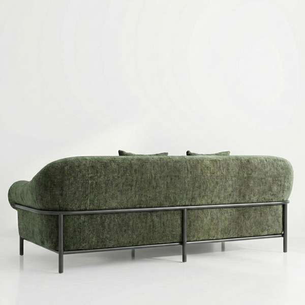 Naples Modern 3 Seater Solid Wood Sofa