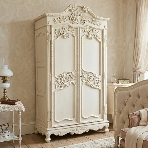 Newcastle Solid Wood French Style Wardrobe
