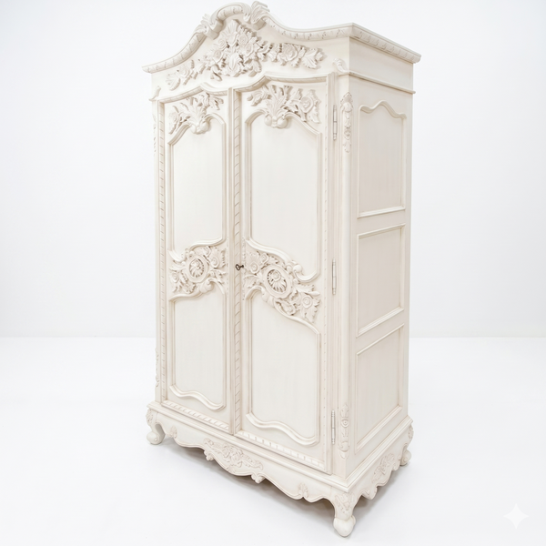 Newcastle Solid Wood French Style Wardrobe