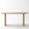 Newtownards Solid Wood Curved 6 Seater Dining Table