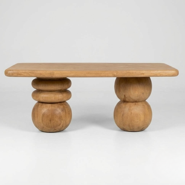 Nimes Solid Wood Dining Table Set - 4 Seater, 6 Seater, 8 Seater - All Sizes