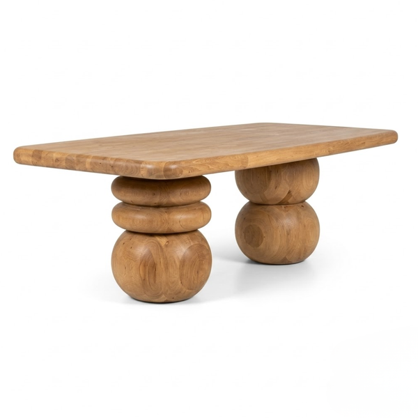 Nimes Solid Wood Dining Table Set - 4 Seater, 6 Seater, 8 Seater - All Sizes