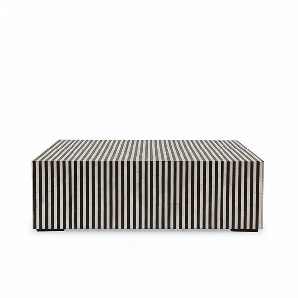 NoirStripe Strata Modern Coffee Table
