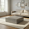 Noir Stripe Strata Modern Coffee Table