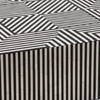 Noir Stripe Strata Modern Coffee Table