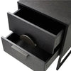 Nora Solid Wood Bed Side Table In Black