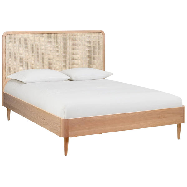 Norfolk Solid Wood Rattan Bed-All Sizes