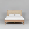 Norfolk Solid Wood Rattan Bed-All Sizes