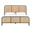 Norman Solid Wood Rattan Bed In Curve-All Sizes