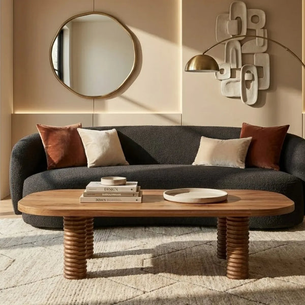 Ochre Teak Wood Coffee Table