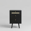 three drawer bedside table