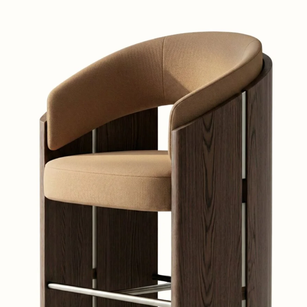 Ohrid Modern Wooden Bar Chair (Single Chair)