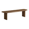 Opal Wooden Fluted Mid-Century Bench
