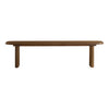 Opal Wooden Fluted Mid-Century Bench