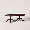 Oradea Solid Wood Curved 6 Seater Dining Table