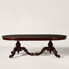 Oradea Solid Wood Curved 6 Seater Dining Table