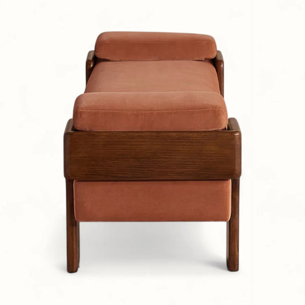 Ordino Solid Wood Upholstered Bench