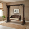 Padmini Solid Wood Walnut finish 2 Seater Swing Chair