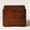 Palermo Solid Wood 3 Drawer Bedside Table