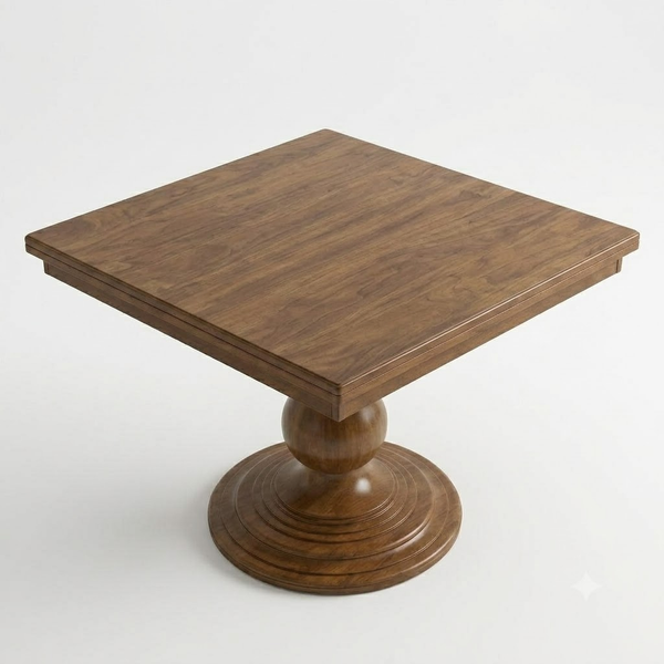 Palermo Solid Wood Square Dining Table
