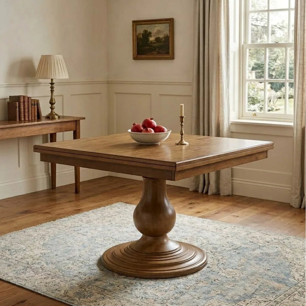 Palermo Solid Wood Square Dining Table