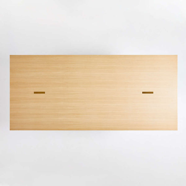 Modern Solid Wood Dining Table In Natural Finish